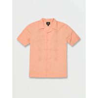 Volcom Baracostone Short Sleeve Shirt Mens | Coral | X-Large | Christy Sports