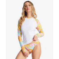 Billabong Dreamland Long-Sleeve Rashguard Womens | Multi Lt Blue | Large | Christy Sports