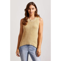 Tribal Crew Neck Sweater Sleevless Womans | Yellow | Large | Christy Sports