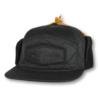 Ski Town All Stars Red Square Flap Hat | Black | Christy Sports