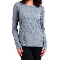 Hot Chilly's Clima-Tek Long Sleeve Crew Womens | Gray | Large | Christy Sports