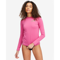 Billabong Core Loose Fit Long Sleeve Rashguard Shirt Womens | Hot Pink | Small | Christy Sports