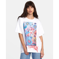 RVCA Sage Short Sleeve T-Shirt Womens | Multi White | Medium | Christy Sports