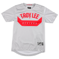 Troy Lee Flowline SS Jersey Aircore Youth | Gray | Small | Christy Sports