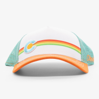 Aksels CO Striped Low Pro Trucker Hat | Multi Orange | Christy Sports