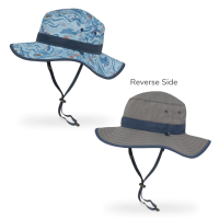 Sunday Afternoons Clear Creek Boonie Reversible Hat Kids | Multi Charcoal | Large | Christy Sports