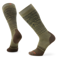 Smartwool Snowboard Iguchi Full Cushion Merino Socks Mens | Multi Olive | X-Large | Christy Sports