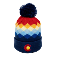 YoColorado Rainbow Argyle Mountain Beanie | Multi Navy | Christy Sports