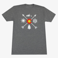 Aksels Colorado Arrows T-Shirt | Gray | XX-Large | Christy Sports