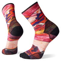 Smartwool Athlete Edition Run Print Crew Socks | Multi Orange | X-Large | Christy Sports