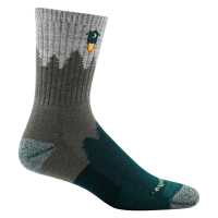Darn Tough Number 2 Micro Crew Midweight Hiking Socks Mens | Multi Turq | Medium | Christy Sports