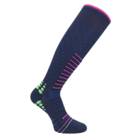 Eurosock Sweet Silver Ski Socks Womens | Multi Navy | X-Small | Christy Sports