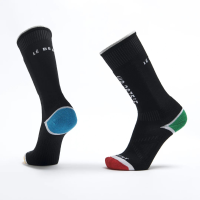 Le Bent Core Light Snow Socks Kids | Multi Black | Large | Christy Sports