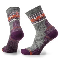 Smartwool Hike Zig Zag Light Cushion Crew Socks Womens | Multi Charcoal | Medium | Christy Sports