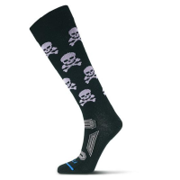 FITS Skull Merino Socks Mens | Multi Black | Large | Christy Sports