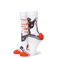 Stance Elena Florenza Crew Socks | Multi Orange | Medium | Christy Sports