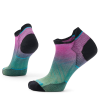 Smartwool Run Zero Cushion Ombre Print Low Ankle Socks Womens | Multi Green | Large | Christy Sports