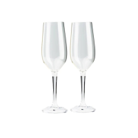 GSI Outdoors Nesting Champagne Flute Set | Crystal (Clear) | Christy Sports