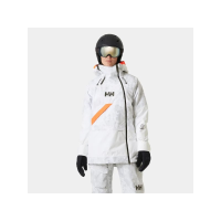 Helly Hansen Powchaser Asymmetric Ski Jacket Womens | Multi White | Large | Christy Sports