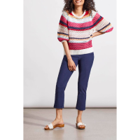 Tribal Cotton Crew Neck Womens | Multi Pink | Small | Christy Sports