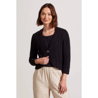 Tribal Button-Up Bolero Cardigan Womens | Black | Large | Christy Sports