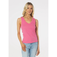 Dylan Jude Rib V-Neck Womens | Pink | Large | Christy Sports