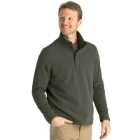 Free Fly Gridback Fleece Snap Pullover Mens | Olive | Large | Christy Sports