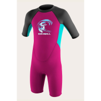 O'Neill Reactor 2 2mm Zip Short Sleeve Wetsuit Toddlers | Berry | 6 | Christy Sports