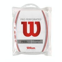 Wilson Pro Overgrip Perforated 12 Pack | White | Christy Sports