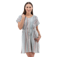 Aventura Selma Dolman Sleeve Dress Womens | Multi Navy | Medium | Christy Sports