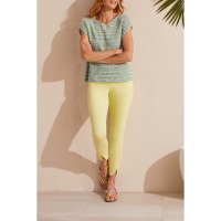 Tribal Space-Dye Sweater With Cap Sleeves Womens | Multiperiwinkle | Large | Christy Sports