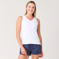 Krimson Klover Paige V-Neck Sleeveless Top Womens | White | Small | Christy Sports