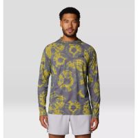 Mountain Hardwear Crater Lake Long Sleeve Hoodie Mens | Multi Lime | XX-Large | Christy Sports