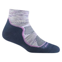 Darn Tough Light Hiker Quarter Lightweight Hiking Socks Womens | Purple | Large | Christy Sports