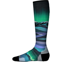 Smartwool Aurora Flash Print Over the Calf Socks Kids | Multi Black | X-Large | Christy Sports