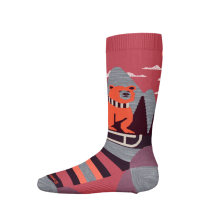 Smartwool Sleigh Bear Over The Calf Socks Kids | Multi Pink | Large | Christy Sports