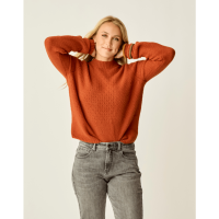 Carve Designs Monroe Stitched Sweater Womens | Bronze | Large | Christy Sports