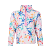 Obermeyer Superior Gear Zip Top Girls | Multi White | Large | Christy Sports