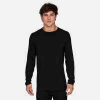Le Bent Midweight Crew Base Layer Mens | Black | Large | Christy Sports