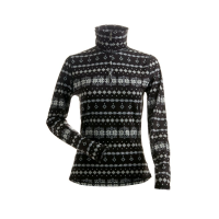 Nils Snowflake Turtleneck Womens | Black | Medium | Christy Sports