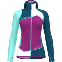 Colturi Pull Icon Full Zip Sweater Womens | Multi Turq | Medium | Christy Sports