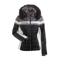 Nils Vail Faux Fur Jacket Womens | Multi Black | 6 | Christy Sports