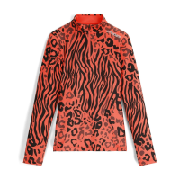 Spyder Vivid Half Zip T-Neck Womens | Multi Coral | Large | Christy Sports