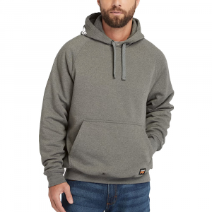 Timberland PRO Men's A55QS Hood Honcho Sport Double Duty Pullover Hoodie - Dark Charcoal Heather/White 3X-Large Regular