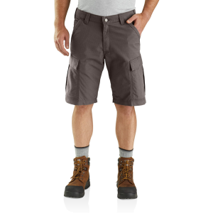 Carhartt Mens 103543 Closeout Force Relaxed Fit Ripstop Cargo Work Short - 11 Inch - Tarmac 30W