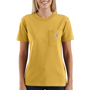 Carhartt Carhartt  103067 Closeout Women's WK87 Workwear Pocket Short Sleeve T-Shirt - Carhartt Gold Heather X-Large Regular - $13.99 at Dungarees