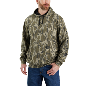 Carhartt Carhartt Mens 105484 Loose Fit Midweight Camo Graphic Sweatshirt - Mossy Oak'Bottomland Camo 3X-Large Tall - $69.99 at Dungarees