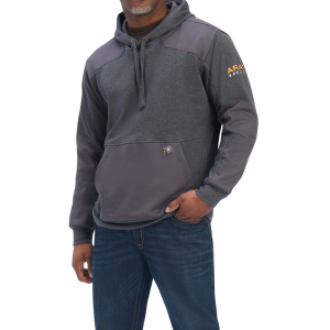 Ariat Ariat Mens 10041499 Rebar Workman DuraCanvas Hoodie - Charcoal Heather 2X-Large Regular - $89.95 at Dungarees