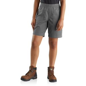 Carhartt  104709 Closeout Rugged Flex Relaxed Fit Twill 5 Pocket Work Short - Steel Medium Regular