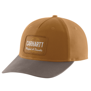 Carhartt Carhartt Men's 105531 Canvas Rugged Patch Cap - Carhartt Brown One Size Fits All - $16.99 at Dungarees